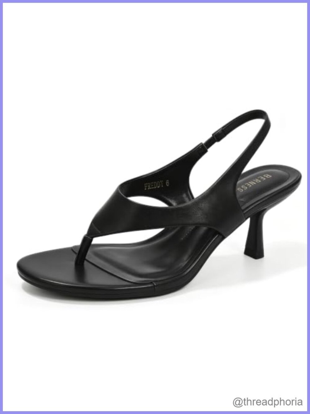 Kitten Heel Slingback Sandals Faux Leather Open Toe Dressy Heels